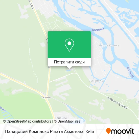 Карта Палацовий Комплекс Ріната Ахметова