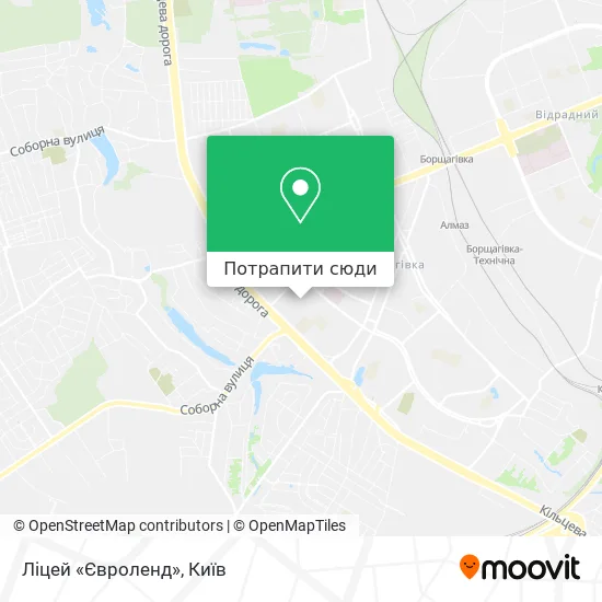 Карта Ліцей «Євроленд»