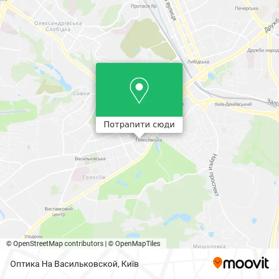 Карта Оптика На Васильковской
