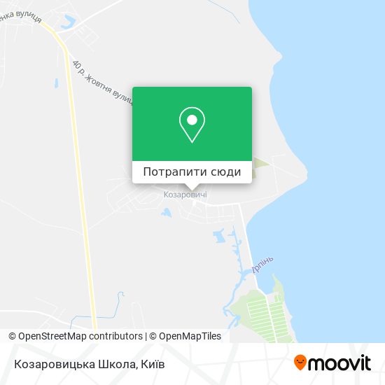 Карта Козаровицька Школа