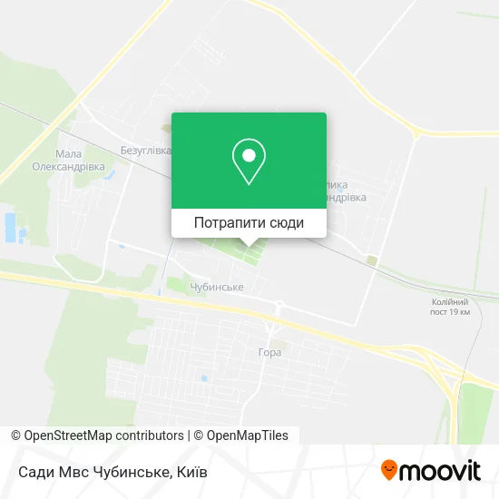 Карта Сади Мвс Чубинське