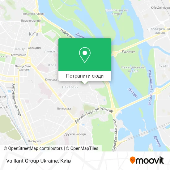 Карта Vaillant Group Ukraine