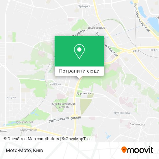 Карта Moto-Moto