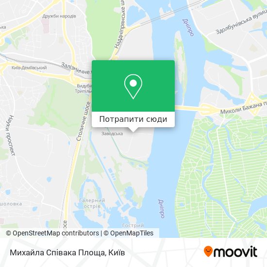 Карта Михайла Співака Площа