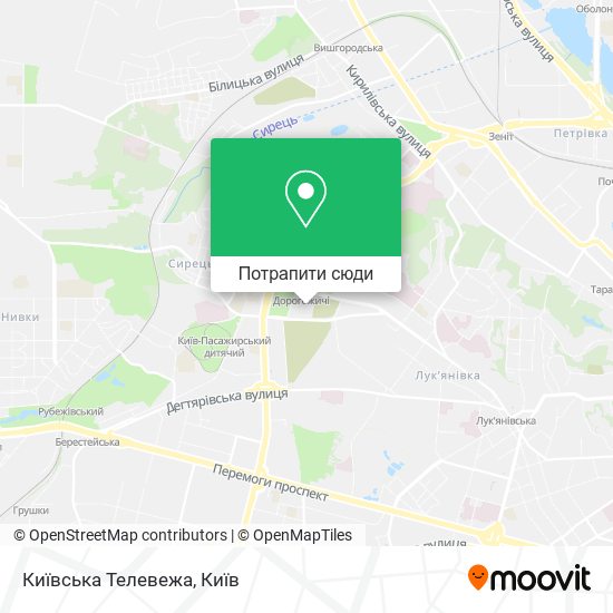 Карта Київська Телевежа