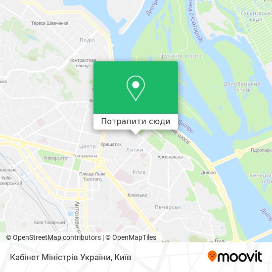 Карта Кабінет Міністрів України