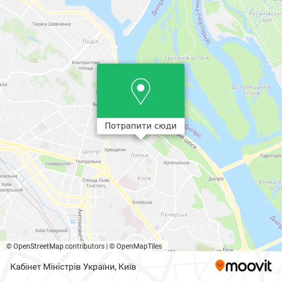 Карта Кабінет Міністрів України