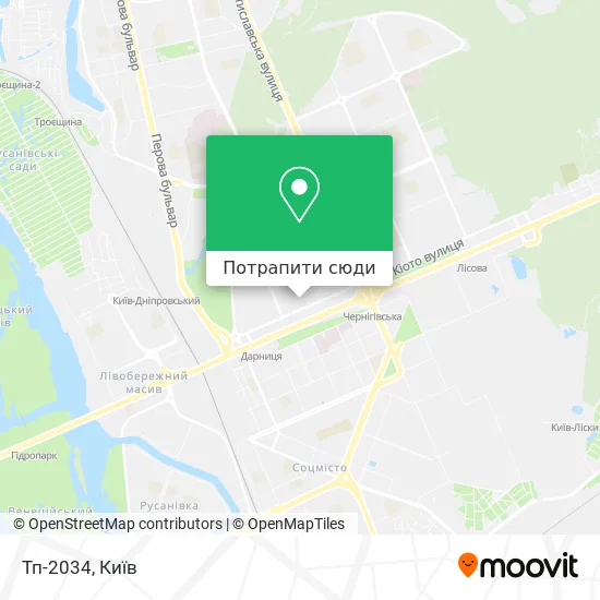 Карта Тп-2034