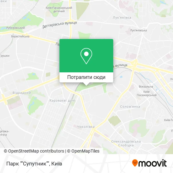Карта Парк ""Супутник""