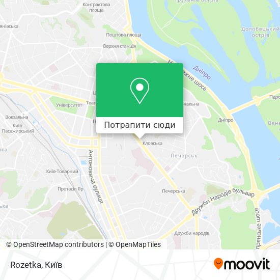 Карта Rozetka