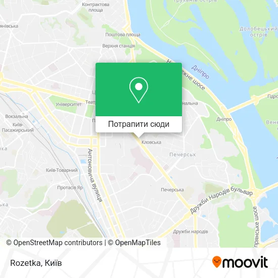 Карта Rozetka