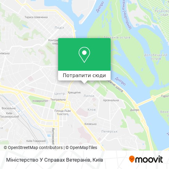 Карта Міністерство У Справах Ветеранів