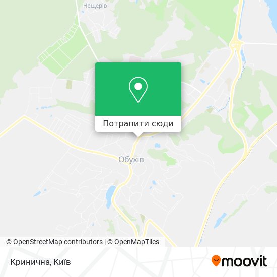 Карта Кринична