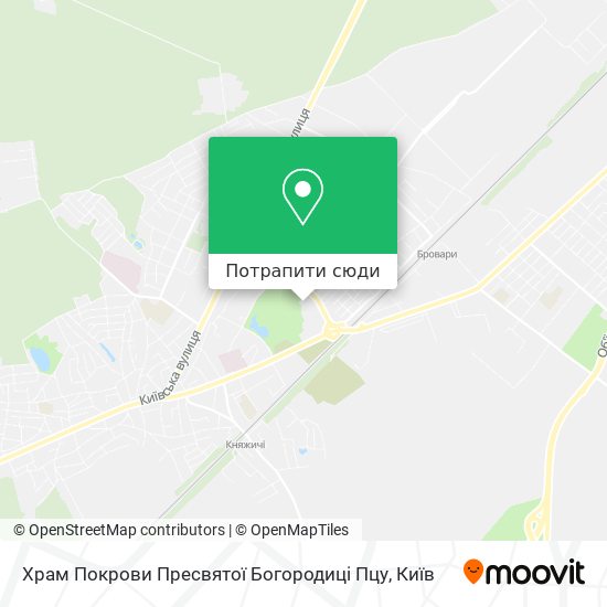 Карта Храм Покрови Пресвятої Богородиці Пцу