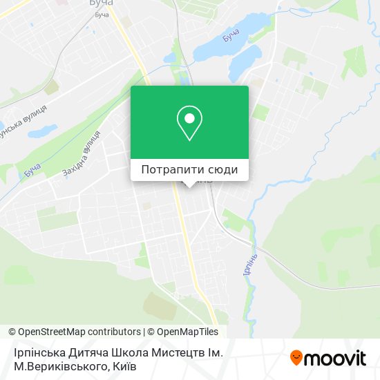 Карта Ірпінська Дитяча Школа Мистецтв Ім. М.Вериківського