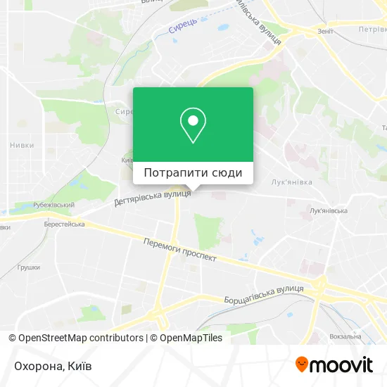 Карта Охорона
