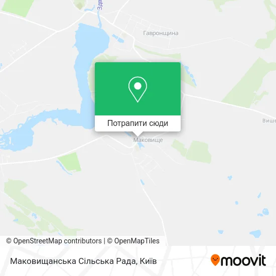 Карта Маковищанська Сільська Рада