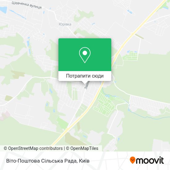 Карта Віто-Поштова Сільська Рада