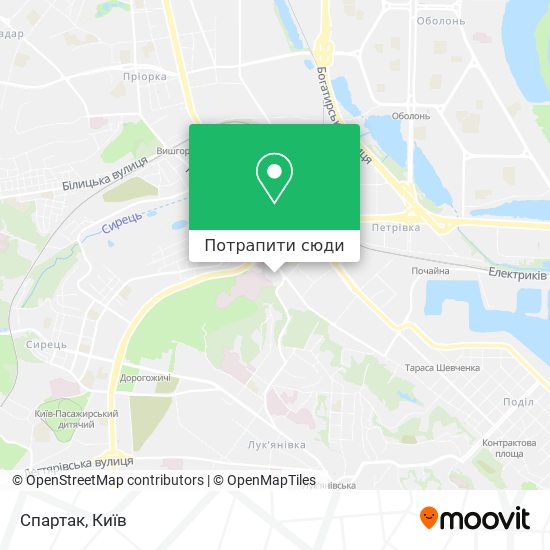 Карта Спартак