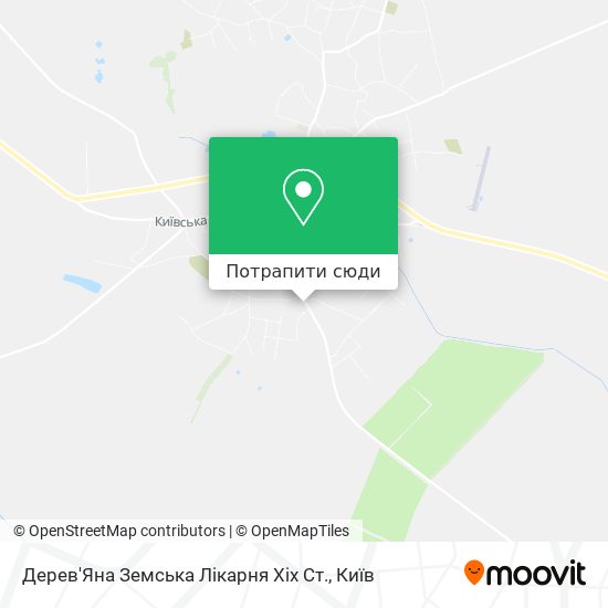 Карта Дерев'Яна Земська Лікарня Хіх Ст.