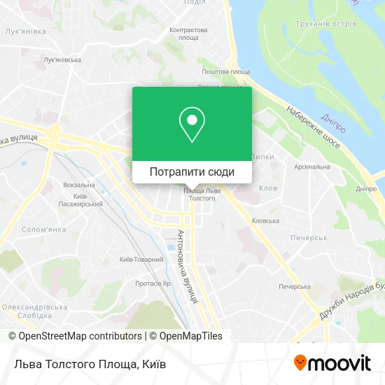 Карта Льва Толстого Площа