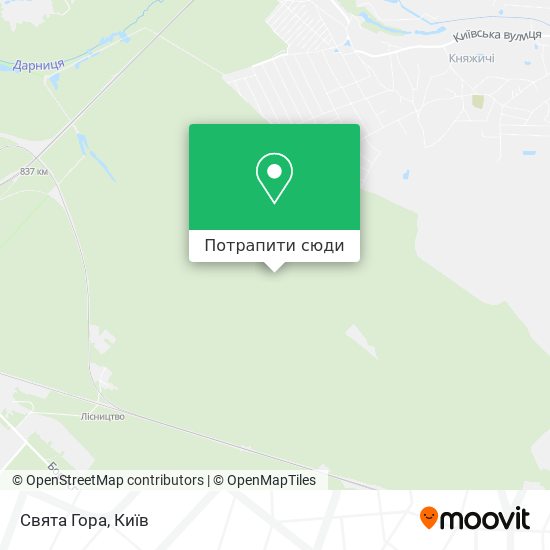 Карта Свята Гора