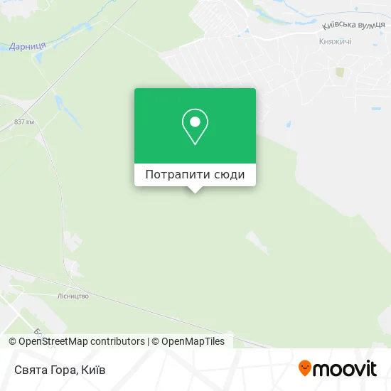 Карта Свята Гора