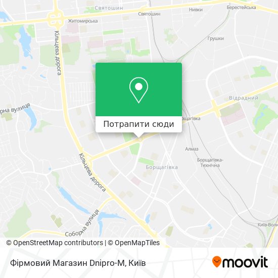 Карта Фірмовий Магазин Dnipro-M