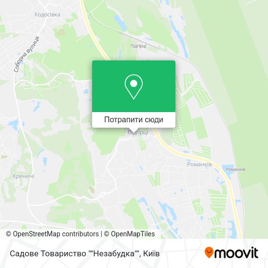 Карта Садове Товариство ""Незабудка""