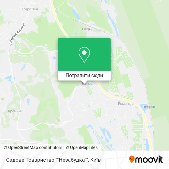 Карта Садове Товариство ""Незабудка""
