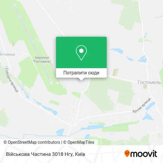 Карта Військова Частина 3018 Нгу