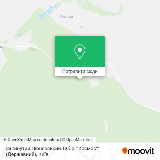 Карта Закинутий Піонерський Табір ""Космос"" (Державний)