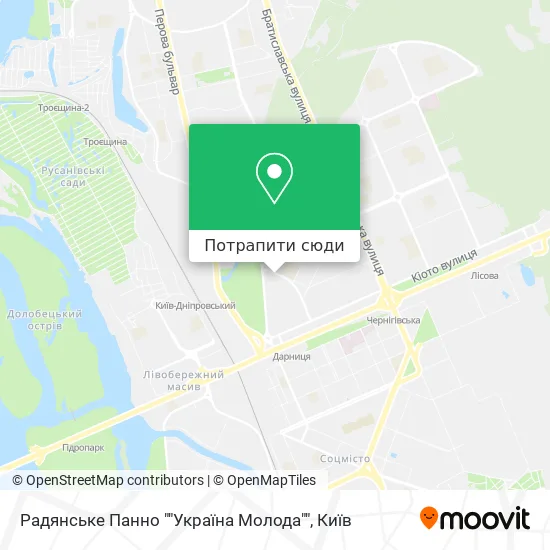Карта Радянське Панно ""Україна Молода""