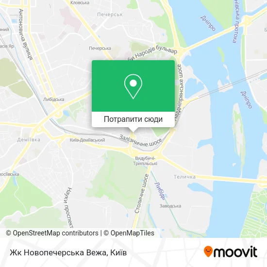 Карта Жк Новопечерська Вежа