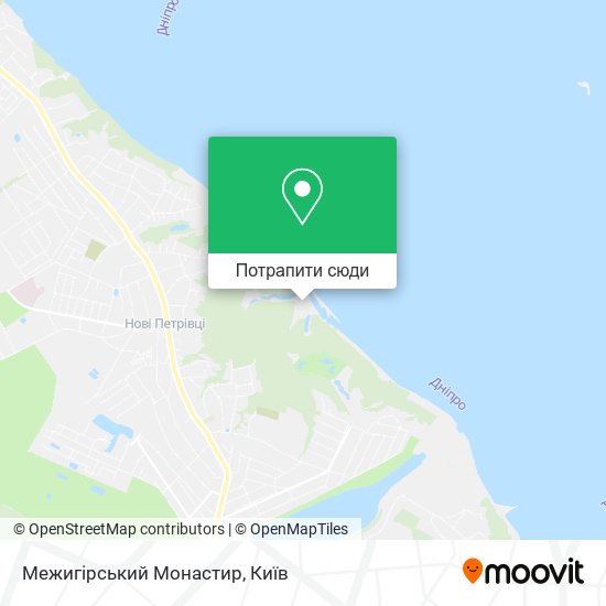 Карта Межигірський Монастир