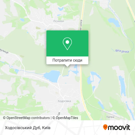 Карта Ходосівський Дуб