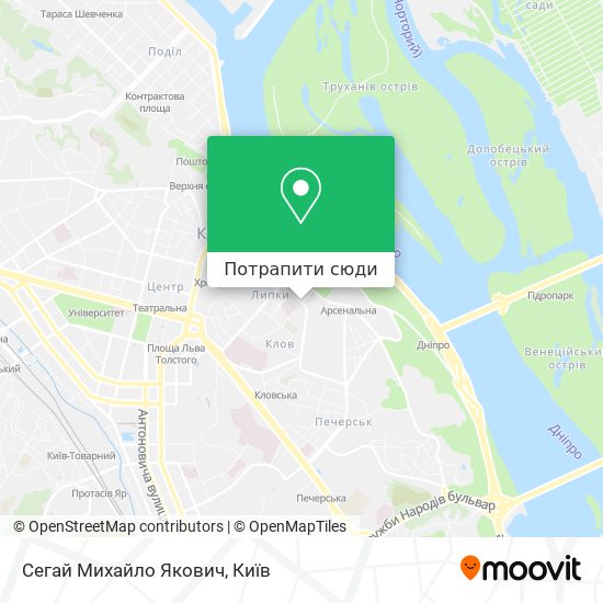 Карта Сегай Михайло Якович
