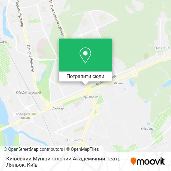 Карта Київський Муніципальний Академічний Театр Ляльок