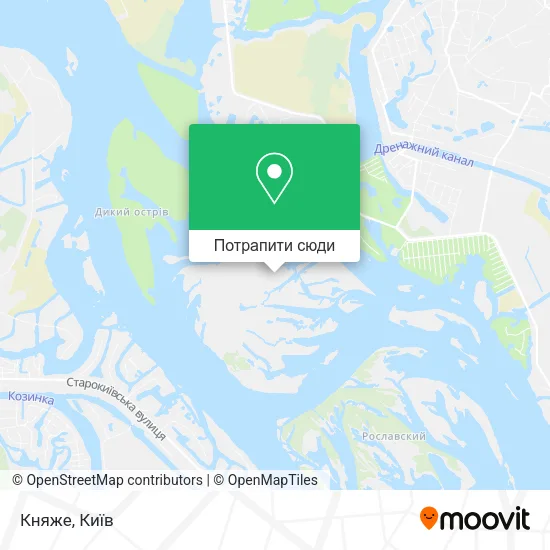 Карта Княже