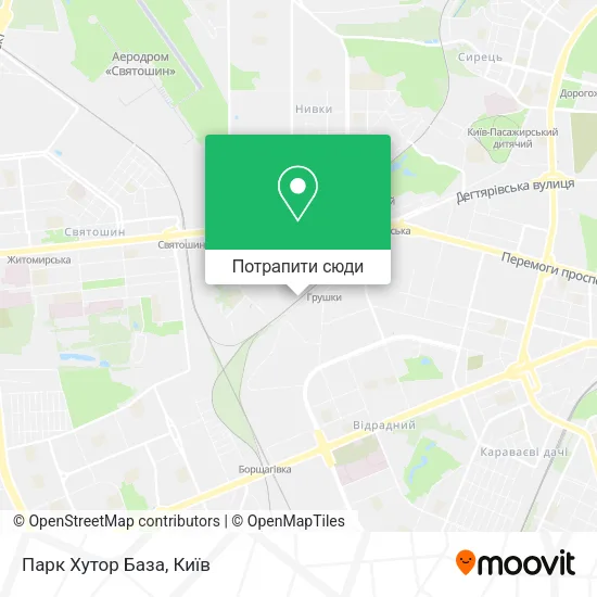 Карта Парк Хутор База