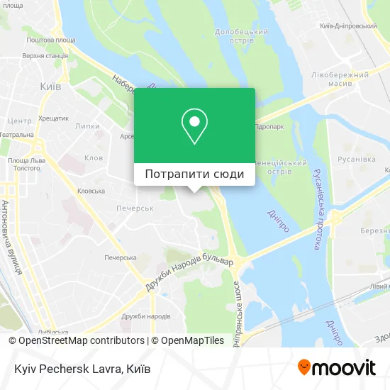 Карта Kyiv Pechersk Lavra