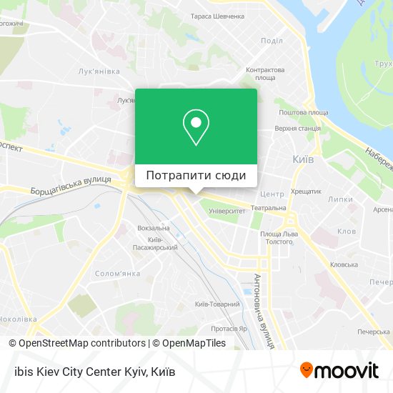 Карта ibis Kiev City Center Kyiv