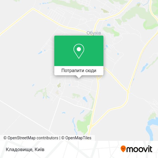 Карта Кладовище