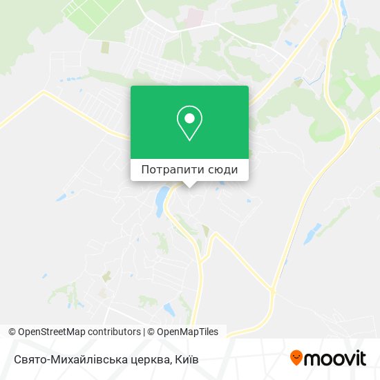 Карта Свято-Михайлівська церква