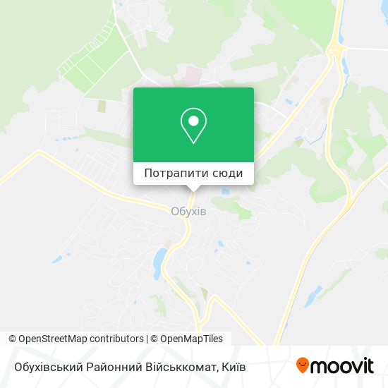 Карта Обухівський Районний Військкомат
