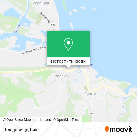 Карта Кладовище