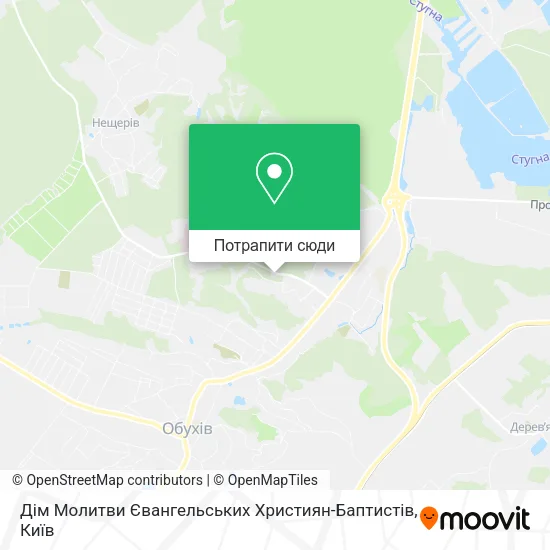 Карта Дім Молитви Євангельських Християн-Баптистів