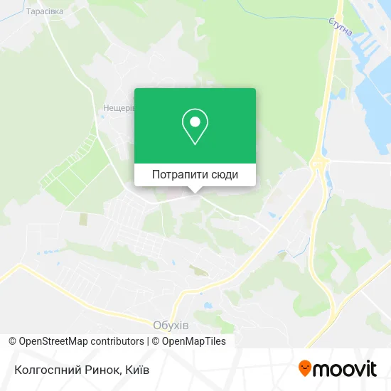 Карта Колгоспний Ринок