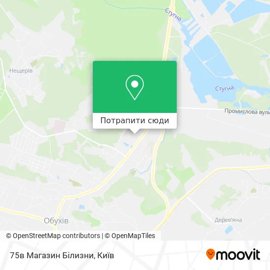 Карта 75в Магазин Білизни