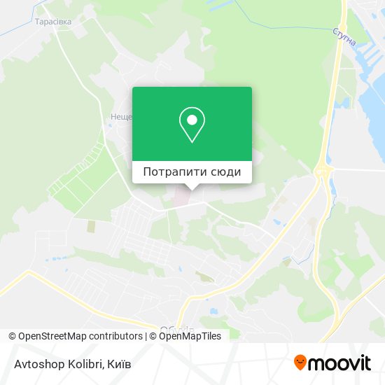 Карта Avtoshop Kolibri